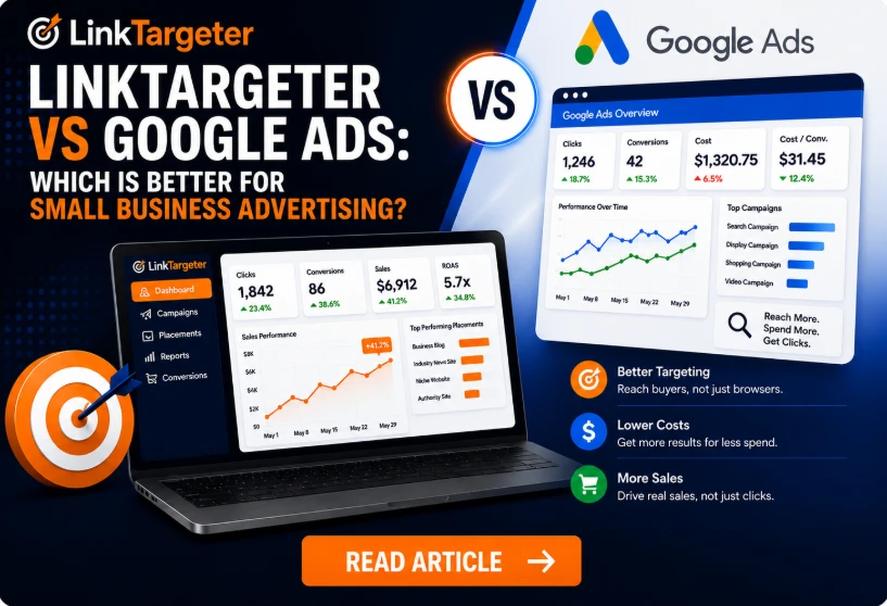 linktargeter vs google ads small business advertising 1